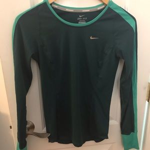 Nike Dri-fit green running shirt